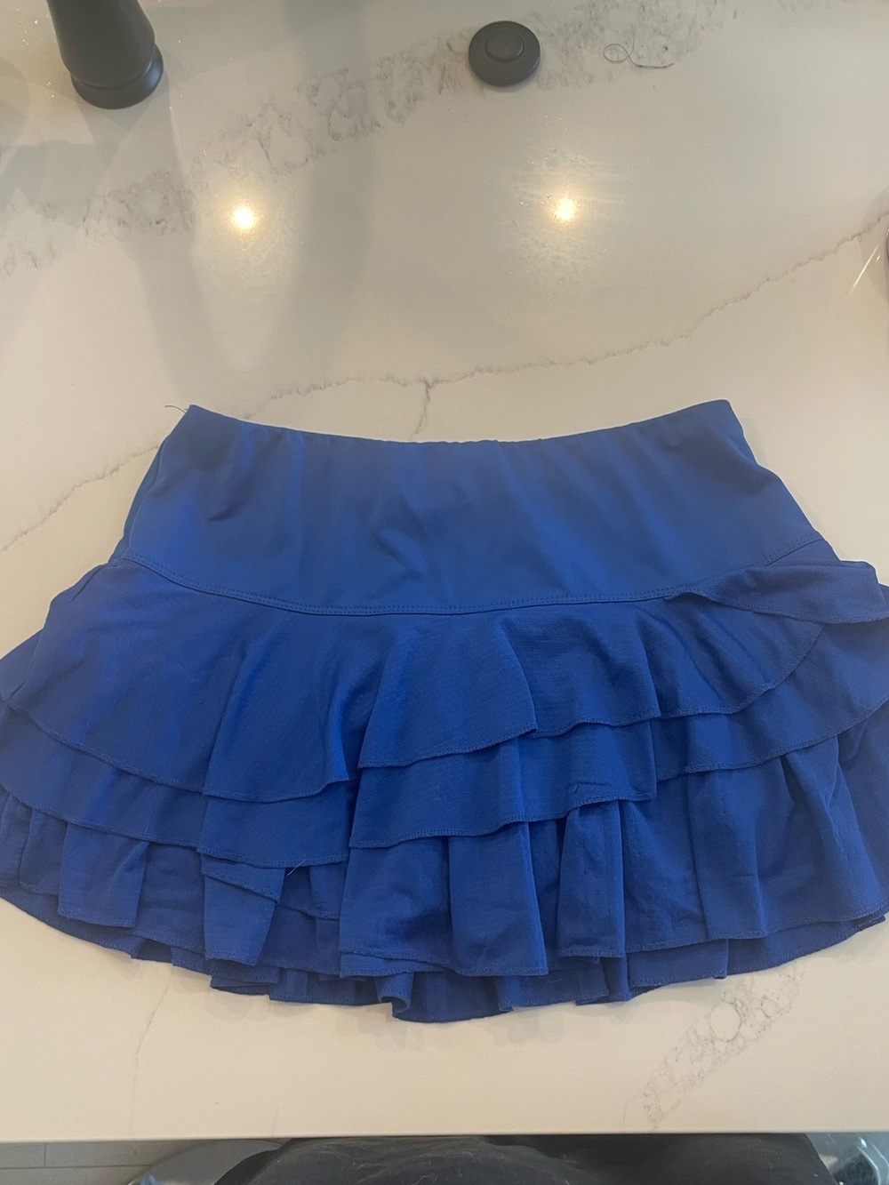 Lucky in Love Royal Blue Tiered Ruffle Skirt